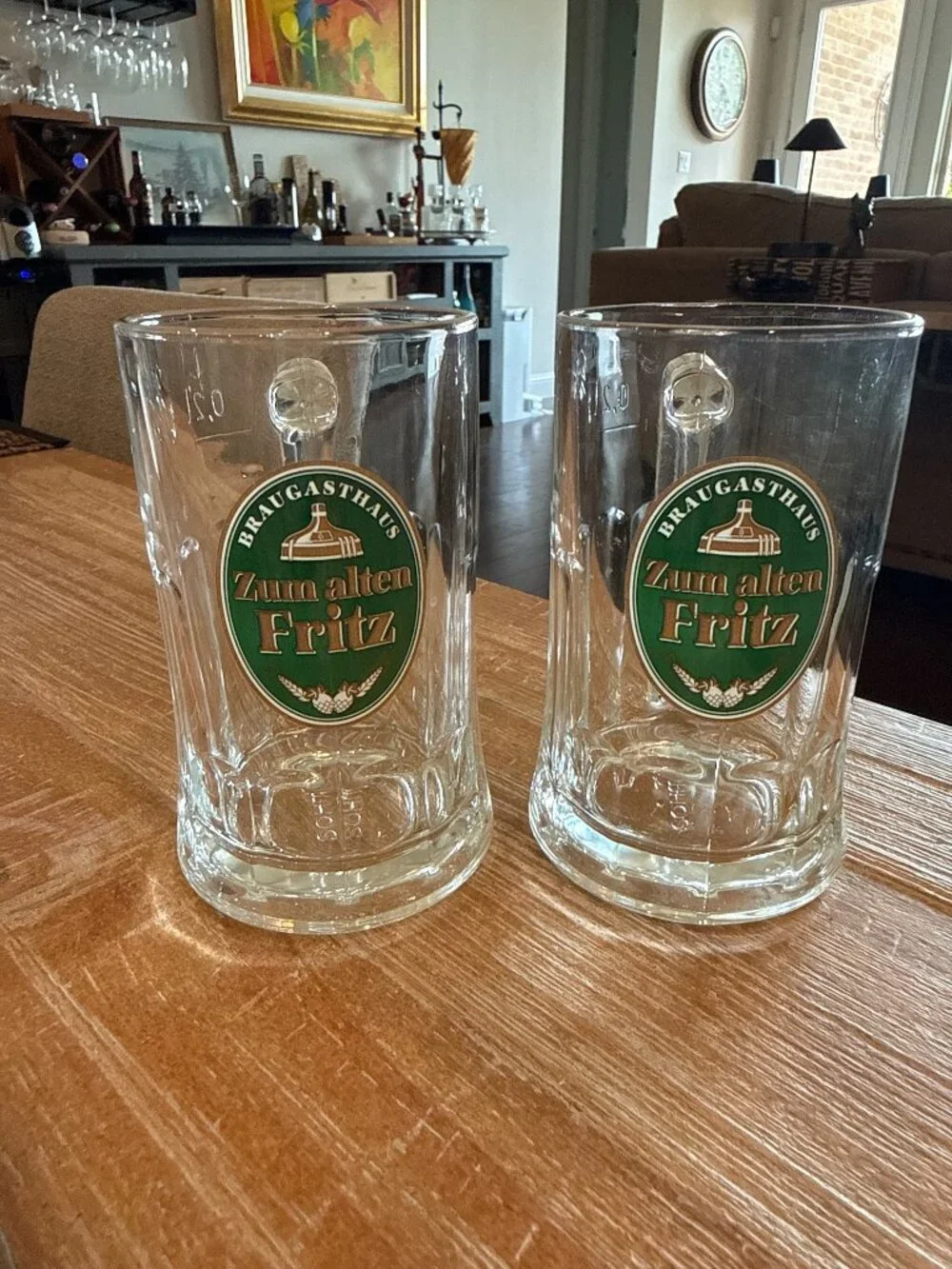 Zum Alten Fritz German Beer Mugs 0.2L SAHM Set of 2